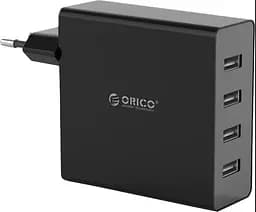Зарядное устройство на 4 USB-A порта Orico DCW-4U-EU 30 W Black