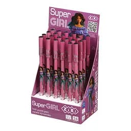 Набор шариковых ручек ZIBI SUPER GIRL 24 штуки, синий цвет, толщина письма 0,5 мм ZB.2240