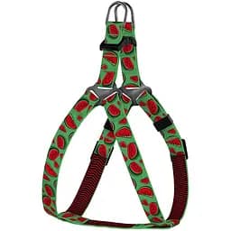 Шлея для собак дрібних порід BronzeDog Urban Fruits Кавун XXS 24-30 см