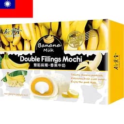 Рисовый десерт Bamboo House Double Fillings Mochi с молочно-банановой начинкой 180 г