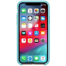 Чохол Silicone Case без Logo AA для Apple iPhone XS Max 6.5" Синій / Ice Blue - мініатюра 2