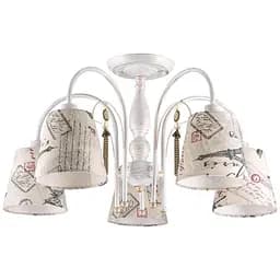 Люстра стельова Brille з абажуром E14 40W WH (BKL-582C/5)