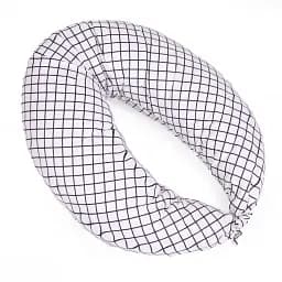 Подушка для вагітних та годування MirSon №5022 Color Line Martinhi 30х170 см чорно-біла (2200010969832)