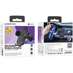 Тримач з бездротовим зарядним пристроєм Borofone BH204 15W 15W - мініатюра 4