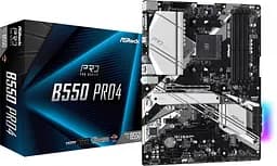ASRock B550 Pro4 (AM4/B550, 4*DDR4, 2xPCIex16, HDMI/VGA, 6xSATAIII, 3xM.2, GLan, 7.1ch, ATX) - мініатюра 5