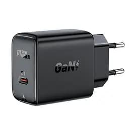 Мережевий зарядний пристрій Acefast a21 30 W gan single usb-c charger black - мініатюра 2