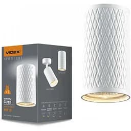 Світильник Videx під лампу GU10 SPF02A накладний біла призма