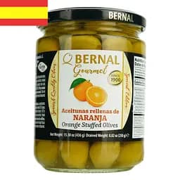 Оливки Bernal Gourmet фаршированные пастой из апельсина 436 г