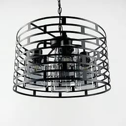 Підвісний світильник в Лофт стилі на 4 лампи Line.F Колір плафона Янтарний