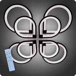 Люстра светодиодная 517 Light 3color с пультом 264Вт Черный (01259)