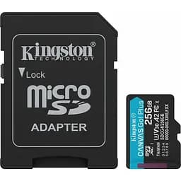 Карта пам'яті Kingston MicroSDXC 256GB Canvas Go! Plus class10 UHS-I U3 V30 Adapter SD (SDCG4/256GB)