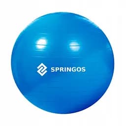Мяч для фитнеса (фитбол) Springos 85 см Anti-Burst Blue (FB0009)