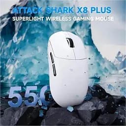 Миша Attack Shark X8 Plus Wireless White (AS-6972792471754-W) [159861] - мініатюра 3