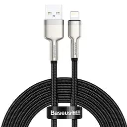 Кабель Baseus Lightning Cafule Series Metal Data Cable 2 метра 2.4A (CALJK-B01) черный
