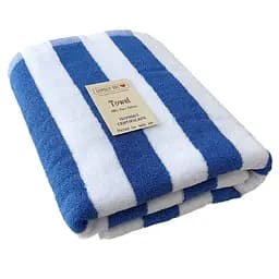 Рушник бавовна махра  Lovely Svi для пляжу, басейна, ванної, готелю, SPA, саун, XL (75 x150 см)  Біло - синій