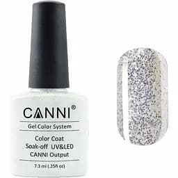 Гель-лак Canni Color Coat Soak-off UV&LED 05 блискітки світле золото 7.3 мл