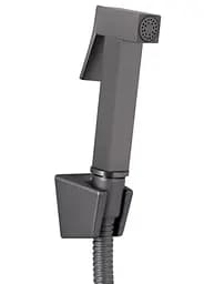 Змішувач для умивальника Qtap Gemini (з гігієнічним душем) Gunmetal Black PVD QTGEM272GMB45692 - мініатюра 3