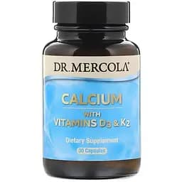 Витаминно-минеральный комплекс Dr. Mercola Кальций с Витаминами D3 и K2 30 капсул