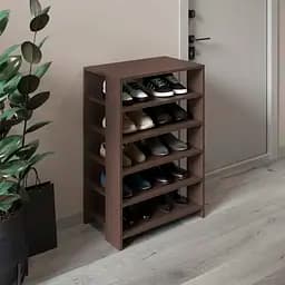 Тумба для взуття VAYS взуттєва полиця M-36 венге темний