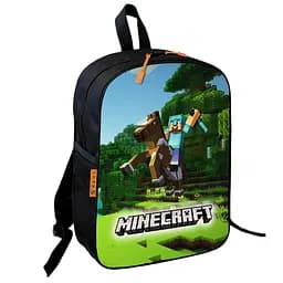 Рюкзак школьный детский 36х27см Майнкрафт Крипер «Minecraft» с принтом для мальчика (00593)