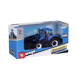 Дитяча іграшка Трактор New Holland T7.315 Bburago 18-31632 з фронтальним навантажувачем - мініатюра 6