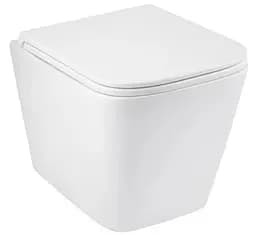Унитаз подвесной безободковый Kroner Eifel WHI493436 RIMLESS с сиденьем Slim Duroplast / Soft-close / Quick relase (KE493436WHIR) (CV029611)