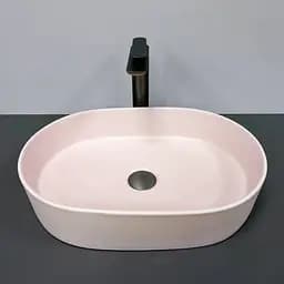 Умивальник VBI Verona 50 pink matt накладний VBI-011316, Цветной - мініатюра 2