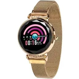 Фитнес-браслет Swarovski L12 умные часы золотистые