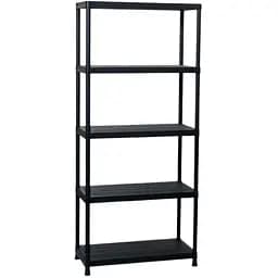 Стелаж Plastmeccanica 5 полиць універсальний 80х40х180 см чорний  (00-00005141)