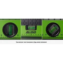 Рівень будівельний Alloid 3 капсули 80 см (LD-151080) - мініатюра 3
