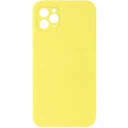 Чохол Epik Silicone Case Square Full Camera Protective AA NOLOGO для Apple iPhone 11 Pro Max 6.5 Жовтий/Yellow