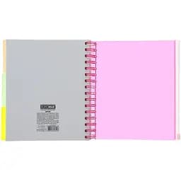 Зошит на пружині Buromax Neon В5 (170x205) 120 аркушів 3 PVC розділювачі рожевий (BM.24359911-10) - мініатюра 6