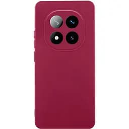 Чохол Getman TPU Liquid Silk Full Camera для Xiaomi Redmi Note 14 Pro 4G Бордовий/Marsala
