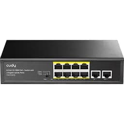 Коммутатор Cudy FS1010PG 8 портовый 10/100M PoE+ Switch with 2 Gigabit Uplink Ports 120W