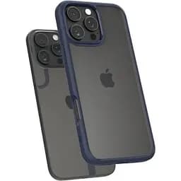 Прозорий чохол Spigen Ultra Hybrid Navy Blue для iPhone 16 Pro (ACS08126) - мініатюра 2