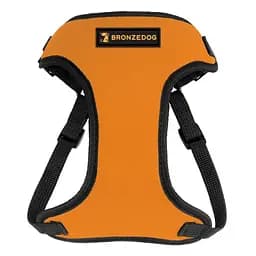 Шлея для собак дрібних порід Bronzedog Sport M 22х20х2 см помаранчева - мініатюра 2