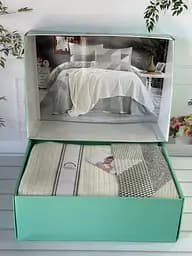 Постільна білизна з в’язаним пледом Krem Romeo Home pbe0051436