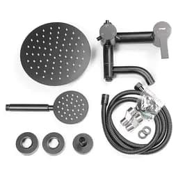 Душова колона зі змішувачем Mixxus NOX-009-J Black SUS304 (MI5751) - мініатюра 3