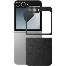 Захисна плівка StatusSKIN для Samsung Galaxy Z Flip 6 SM-F741 Корпус Вініл Шкіра чорна
