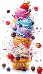 Набір для творчості алмазна картина Кексова насолода Strateg HEG87070, 30x40 см