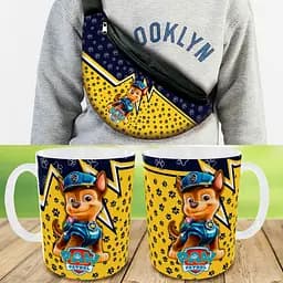 Подарочный набор :Сумка-бананка+ Кружка Щенячий патруль"Paw Patrol" детский,для мальчика (00193)