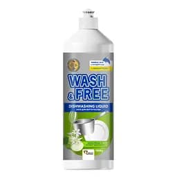Засіб для ручного миття посуду Wash&Free Зелене яблуко та екстракт едельвейса 1000 г (4823128001379)