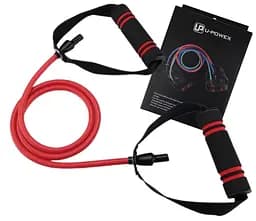 Трубчастий еспандер для фітнесу з ручками Latex resistance tube 30LB U-powex 13.5 кг fit0012632 - мініатюра 2