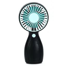 Портативний ручний вентилятор Bambi MK 5663-2Blue 13 см, акумулятор, USB зарядне
