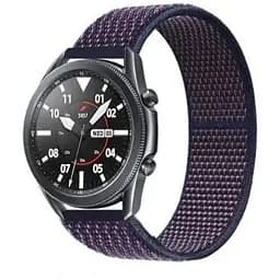 Ремінець BeWatch для Samsung Galaxy Watch 42/ Galaxy Watch 3 41/Active/Active2 нейлоновий 20 мм липучка Фіолетовий (1011389)