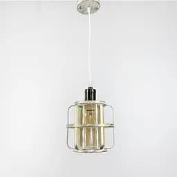 Светильник Loft в позолоченном каркасе Line.F Цвет плафона Янтарный