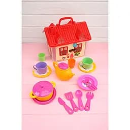 Набір посуду в будиночку DEDE DEDE-03021 Різнокольоровий (8693830030211) shop (8693830030211)