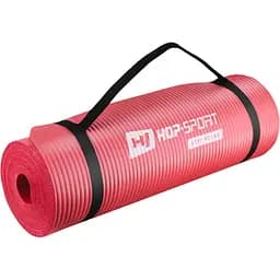 Мат для фітнесу та йоги з отворами Hop-Sport HS-N015GM 1,5см червоний - мініатюра 7