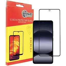 Защитное стекло Dengos 5D Full Glue для екрану Xiaomi Redmi Note 14 Black