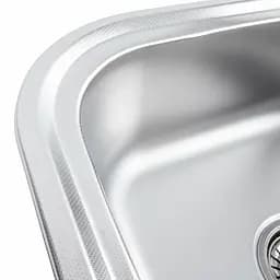 Кухонна мийка з нержавіючої сталі закруглена Platinum декор 7848 (0,8/180 мм), R, Decor - мініатюра 4
